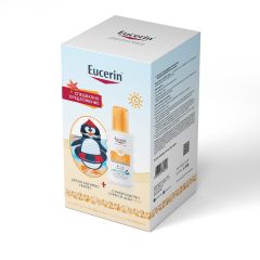 Eucerin Sun Sensitive Protect Kids Слънцезащитен спрей за деца SPF50+ 200 мл + Подарък: хавлиено детско пончо Комплект