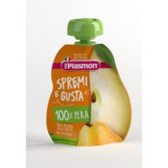 Plasmon 100% Pera Плодова закуска круша за деца 6М+ 100 гр