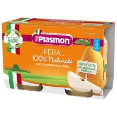 Plasmon 100% Pera Плодово пюре круша за деца 4М+ 104 гр 2 бр