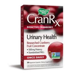 Nature's Way CranRx Bioactive Cranberry Червена боровинка за профилактика на уринарни инфекции 500 мг 30 V капсули