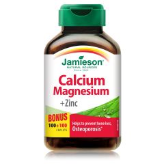 Jamieson Calcium, Magnesium + Zink Калций, Магнезий + Цинк х 100 + 100 таблетки