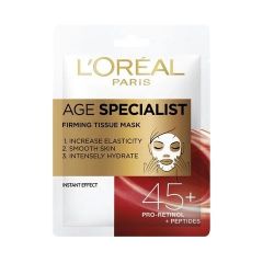 Loreal Age Specialist 45+ Хартиена маска за лице за стегната кожа 30 гр