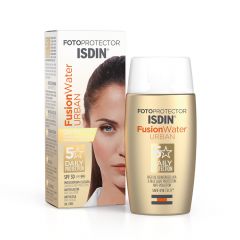 ISDIN Fotoprotector Fusion Water Urban Слънцезащитен флуид за предпазване на кожата е градска среда SPF30 50 мл
