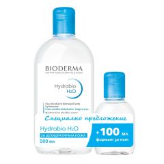Bioderma Hydrabio Мицеларен разтвор за дехидратирана кожа 500 мл + Bioderma Hydrabio Мицеларен разтвор за дехидратирана кожа 100 мл Комплект