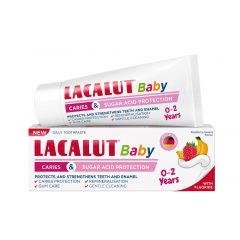 Lacalut Baby Детска паста за зъби против кариес 0-2 г 55 мл