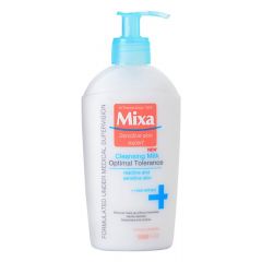 Mixa Optimal Tolerance Почистващо мляко за лице за чувствителна и реактивна кожа 200 мл