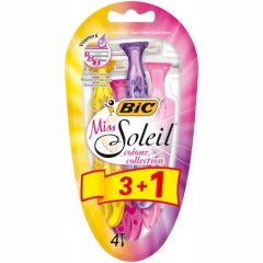 Bic 3 Miss Soleil Colour Самобръсначка за жени пакет x3+1 бр 