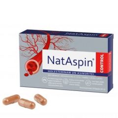 NatAspin control за холестерол и кръвообращение x30 капсули Valentis