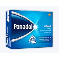 Panadol Optizorb при болка и висока температура 500 мг х12 таблетки GlaxoSmithKline