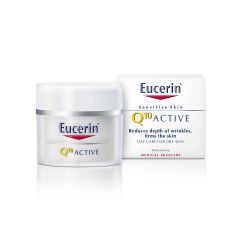 Eucerin Q10 Active Дневен крем против бръчки за суха и чувствителна кожа 50 мл