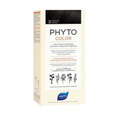 Phyto Phytocolor Безамонячна боя за коса 3 Тъмен Кестен / Chatain Fonce