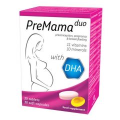 Premama Duo Mултивитамини и минерали за бременни х30 таблетки + 30 капсули Alkaloid