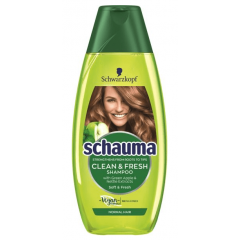 Schauma Clean & Fresh Шампоан за нормална коса със зелена ябълка и коприва 400 мл