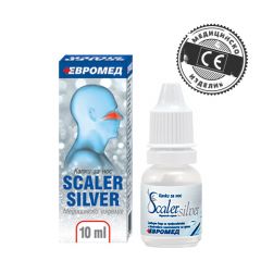 Scaler Silver Капки за нос със сребърна вода 10 мл Evromed 