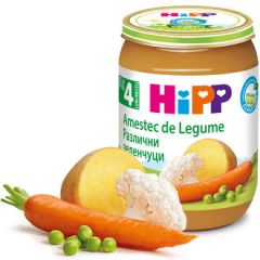 Hipp био пюре различни зеленчуци 4М+ 190 гр