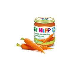 Hipp био пюре ранни моркови 4М+ 125 гр