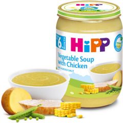 Hipp био зеленчукова крем супа с пиле 6М+ 190 гр