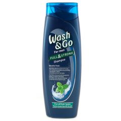 Wash & Go Men Menthol Fresh Мъжки шампоан с ментол за всеки тип коса 400 мл