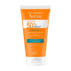 Avene Sun Cleanance Слънцезащитен матиращ крем за лице за кожа, склонна към акне SPF50+ 50 мл