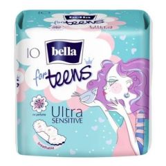 Bella for Teens Ultra Sensitive Дамски превръзки с крилца за тийнейджърки 10 бр
