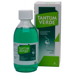 Тантум Верде промивка за уста при възпалено гърло 240 мл Angelini 