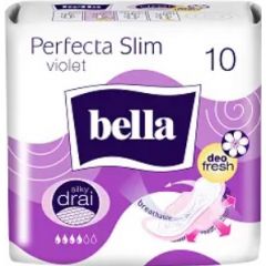 Bella Perfecta Slim Violet Deo Fresh Ултра тънки дамски превръзки с крилца 10 бр
