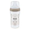 Nuk Perfect Match Temperature Control PP Шише със силиконов биберон М 3М+ 260 мл Сърце