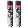 Nivea Men Black & White Invisible Original Дезодорант спрей против изпотяване за мъже 2 х 250 мл Комплект