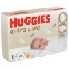 Huggies Extra Care Пелени 1 2-5 кг x 50 бр