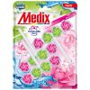Medix WC Blocks total power guard Perfume duet Твърдо тоалетно блокче, екзотични плодове и дива орхидея 55 г х 3 бр Комплект