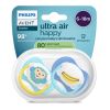 Avent Ultra Air Ортодонтична залъгалка маймуна 6-18М x 2 броя