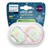 Avent Ultra Air Ортодонтична залъгалка нощна животни момиче 6-18М x 2 броя