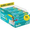 Pampers Fresh & Clean Бебешки мокри кърпички 6 х 80 бр Комплект
