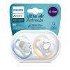 Avent Ultra Air Animals Boy Ортодонтична залъгалка с кутийка 0-6М за момче x2 бр