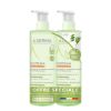 A-Derma Exomega Control Емолиентeн почистващ гел 2в1 за кърмачета и деца 2 х 500 мл Комплект
