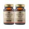 Solgar Vitamin D3 Витамин D3 за здрава костна система 1000IU х 90 таблетки 1+1 Промо комплект