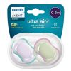 Avent Ultra Air Ортодонтична залъгалка с кутийка 0-6М лилава х 2 броя 