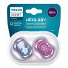 Avent Ultra Air Ортодонтична залъгалка с кутийка18+М love х 2 броя 