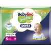 Babylino Sensitive Cotton Soft Пелени - гащички за бебета Размер 5 Junior 10-16 кг 34 броя