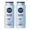 Nivea Men Pure Impact Душ-гел за мъже с фини ексфолиращи частици 2 х 500 мл Комплект