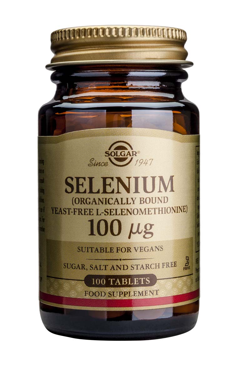Solgar Selenium Селен за щитовидната жлеза 100 мкг x100 капсули